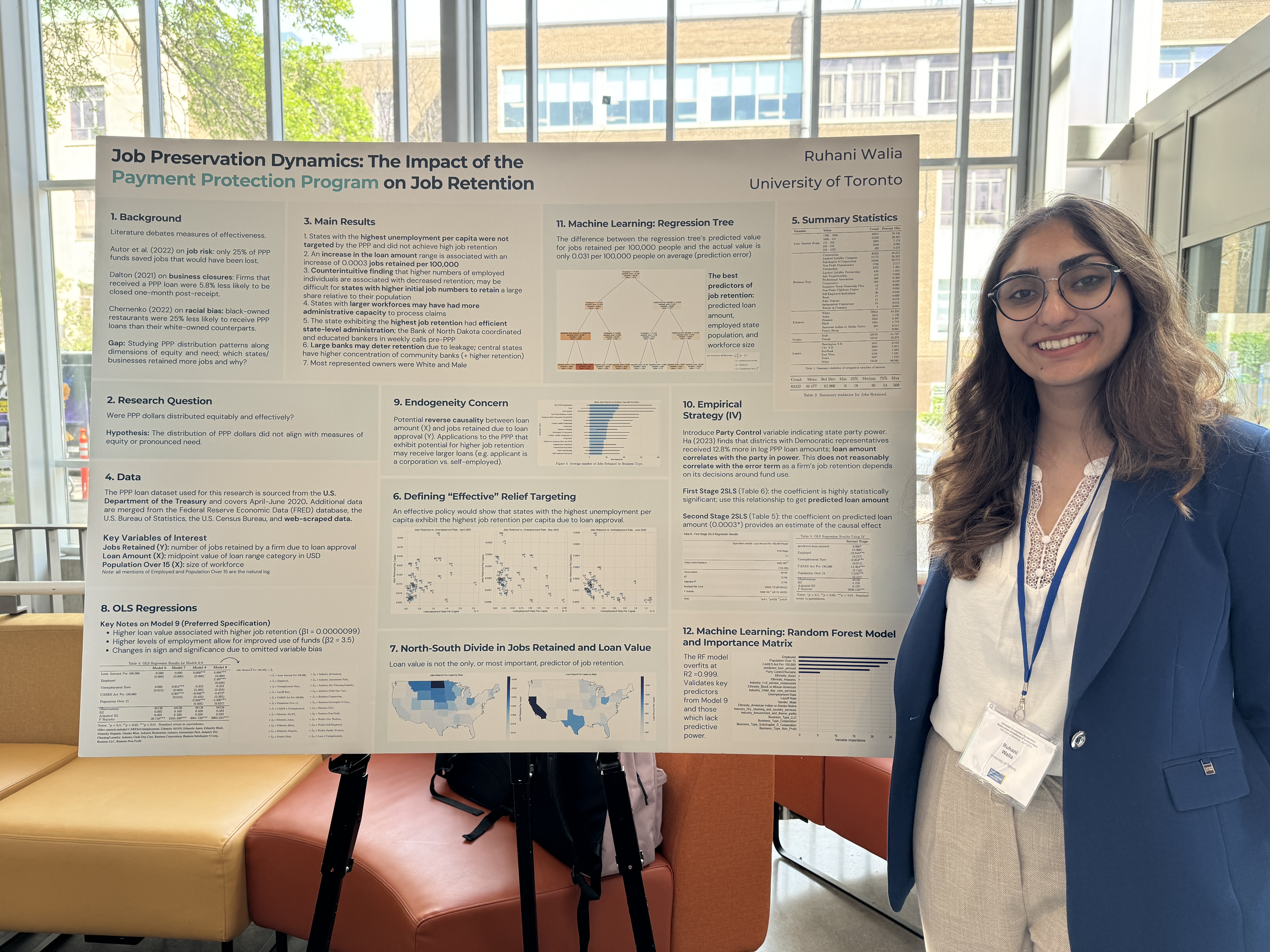 Ruhani Walia at CEA poster session